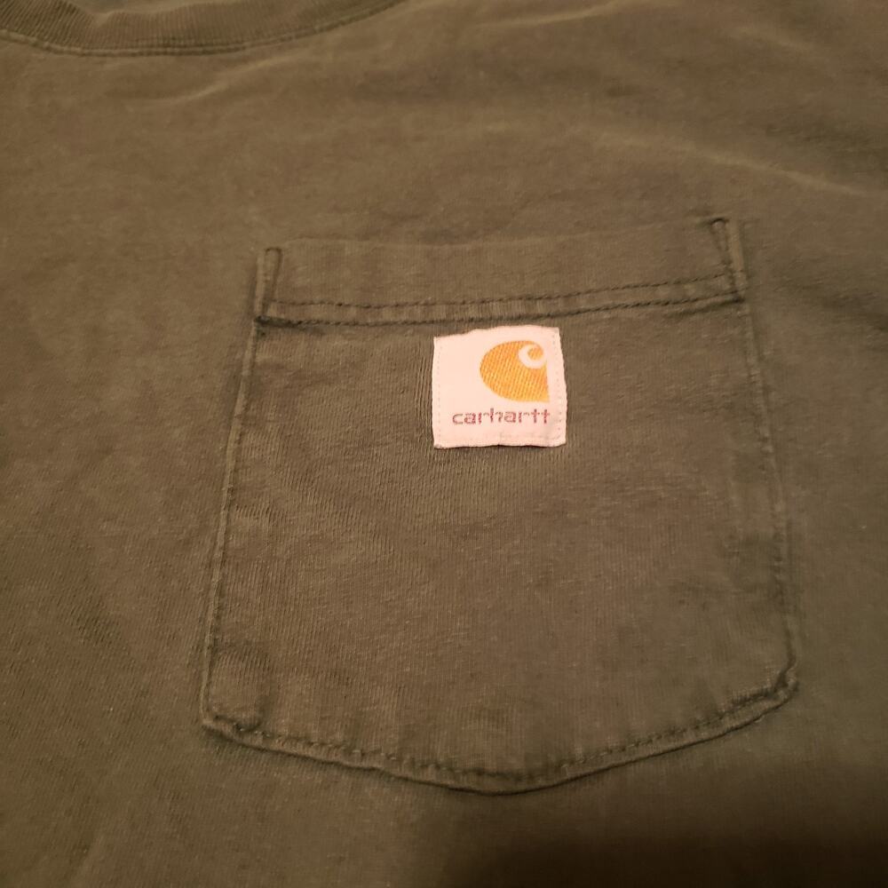 Carhartt Men's Loose Fit Pocket Workwear T-Shirt, Green Size 3XL Tall#D85C - Picture 3 of 6